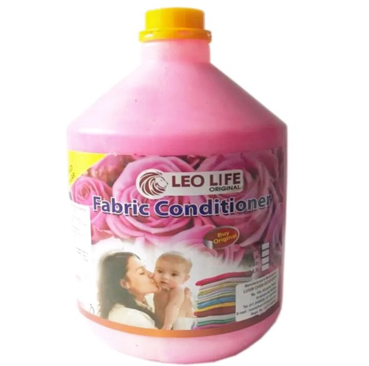 Leo Life After Wash Fabric Conditioner Liquid 4 Liter Softtouch Conditioner