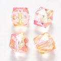 A 50PS acrylic double set square bead string, suitable for DIY bracelet crafts. 