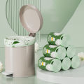 10/50/100PCS Kitchen Bathroom Disposable Drawstring Garbage Bag Printed Thickened Portable Garbage Bag Cartoon Home. 