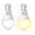 PIR Motion Sensor LED Bulb, B22, Bayonet, 13W, Warm White, 3000K, Equivalent to 100W Auto On,Off for Stairs, Garage ,Corridor, Basement, Walkway, 2 Pack. 