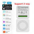 Work With Tuya Smart Life Mini Wifi Smart Switch Module Support 2 Way Control Smart Home Switch Alexa  Home Voice Control. 