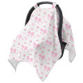 Muslin Cotton Infant Car Seat Canopy Soft Breathable Carrier Covers Summer Stroller Sun Shade Lightweight for Newborn Boys Girls.
