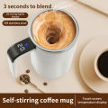 380ML Mini Electric Coffee Self Mixing Mug IP67 Waterproof Food Safe Coffee Mug USB Rechargeable Automatic Magnetic Cup For Tea. 