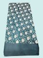 Sarees#Halfcotton Sarees # Floral printed # With Blouse Material #Dark Colors. 