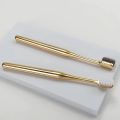 1/2/4/8Piece Toothbrush Gold Silver Toothbrush Adult Toothbrush Medium Hard Mane Elegant Shining Toothbrush. 
