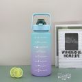 2 Liter Water Bottle With Straw | 2000ML Water Bottle | Two Liter Portable Travel Fitness Bottle | Water Bottle For Girls Boys Gym And Office Use. 
