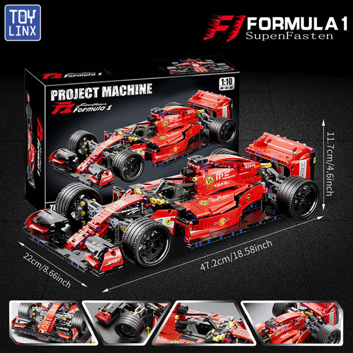 Rc Racing Car Kit F1 RC Race Cars 1163PCS Building Sets MOC Remote Control Building ...