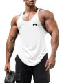 Gym Fitness Bodybuilding Muscle Tank Tops Summer Cotton Breathable Sleeveless Y-back T-shirt Mens Sport Workout Muscle Vests. 