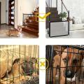 Multi-functional Pet Safety Gate: Easy Installation Foldable Mesh Fence, Indoor & Outdoor Ventilated Barrier for Home Pet Manage. 