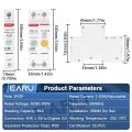 1P 2P 1-63A Tuya WiFi ZigBee Smart Switch Energy Meter Circuit Breaker kWh Voltage Current Leakage Protection Remote Control. 