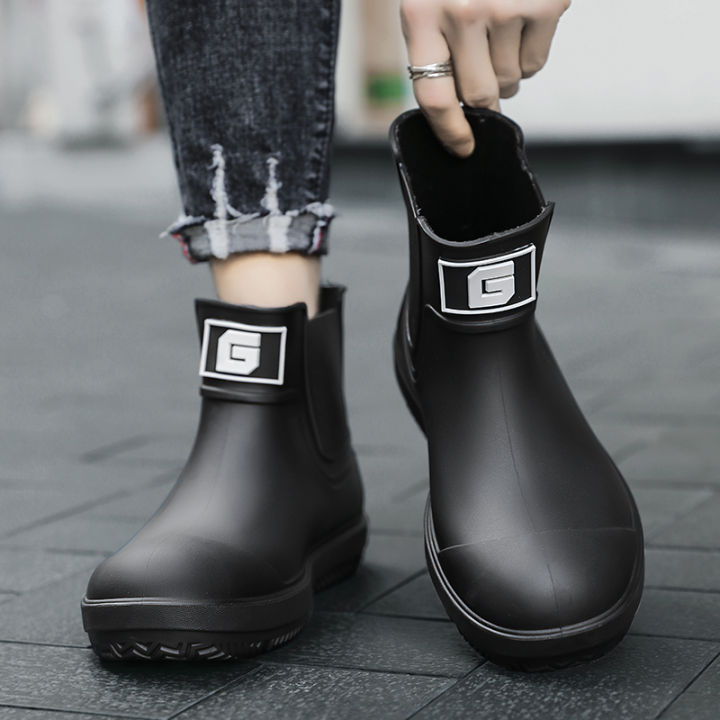 %E3%80%90First%20need%20for%20trendy%20people%20in%20the%20rainy%20season%E3%80%91Men's%20low-tube%20waterproof%20rain%20boots%20anti-slip%20wear-resistant%20Chelsea%20wind%20sho%20-%20Image%203