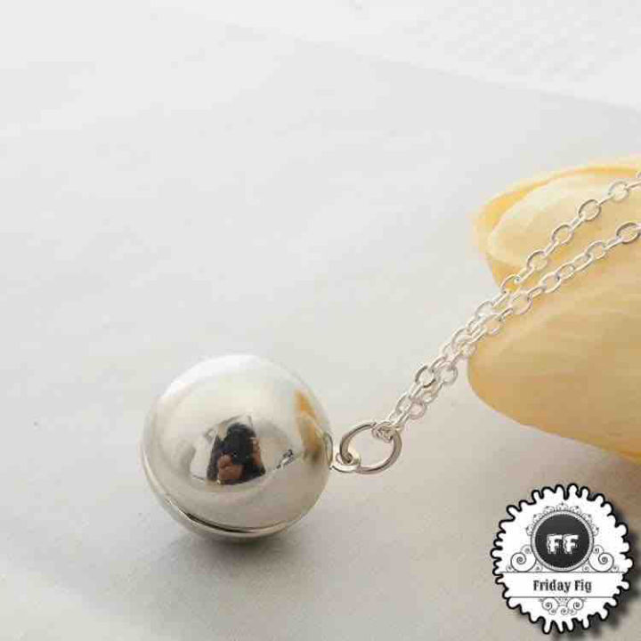 Fashion Custom Handmade Secret Message Ball Locket Necklace Friendship Best Friend Pendant Necklaces Women Men Gift Valentines Day Lovers Day - Friday Fig