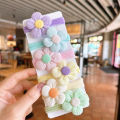 12PCS New Cut Hair Ties Princess Sweet Flower Bow Girls Women Elastic Hair Bands Hair Accessories Headwear Scrunchies.