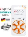 Signia hearing aid battery 13, 6 PCS.