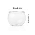 Round Small Plastic Dessert Cups Mini Clear Plastic Bowls, Recyclable, Shatter Resistant, Clear Plastic Plastic Salad Bowls.