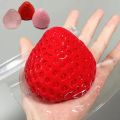 Big Strawberry Squeeze Taba Squishy Toy Kawaii Red Pink Squishies Fidget Toy Fruits Vegetables Soft Girl Birthday  Toy. 