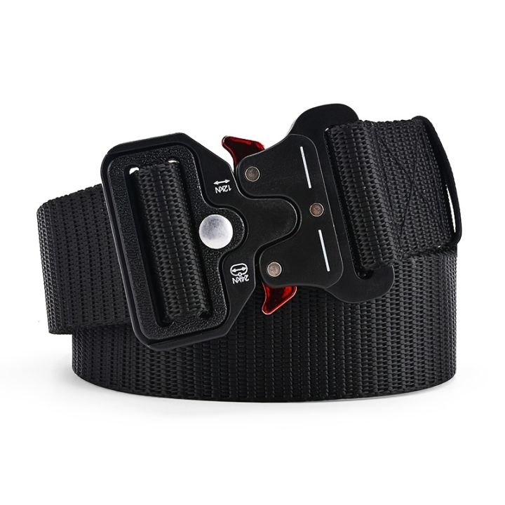 Men's Belt Outdoor Hunting Tactical Mens Belt Multifunctional Combat Survival High Quality Canvas Nylon Mens Belt Sport Belt