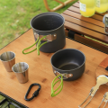 Ultralight Camping Cooking Utensils Outdoor Tableware Pot Set Hiking Picnic Travel Tourist Dishes Supplies Equipment. 