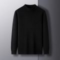 Autumn Mens Casual Mock Turtleneck Sweaters Long Sleeve Thermal Knitted Pullover Sweater Basic Knit Coat Tops Woolen Outerwear. 