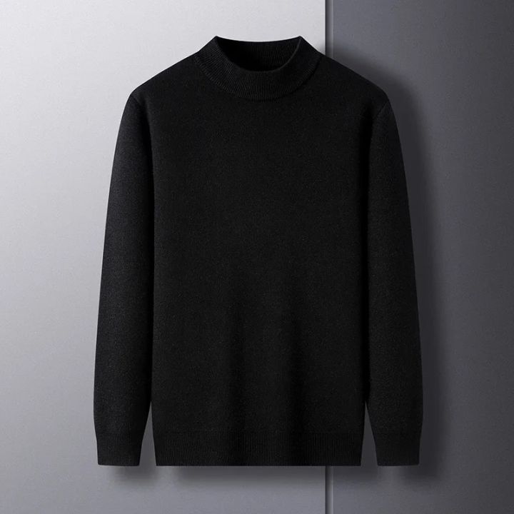Autumn%20Mens%20Casual%20Mock%20Turtleneck%20Sweaters%20Long%20Sleeve%20Thermal%20Knitted%20Pullover%20Sweater%20Basic%20Knit%20Coat%20Tops%20Woolen%20Outerwear%20-%20Image%205