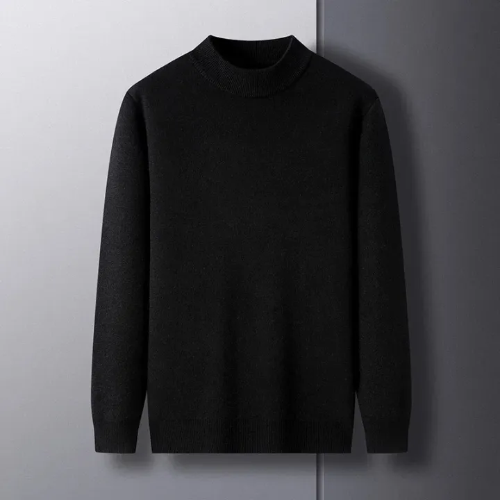 Autumn%20Mens%20Casual%20Mock%20Turtleneck%20Sweaters%20Long%20Sleeve%20Thermal%20Knitted%20Pullover%20Sweater%20Basic%20Knit%20Coat%20Tops%20Woolen%20Outerwear%20-%20Image%205