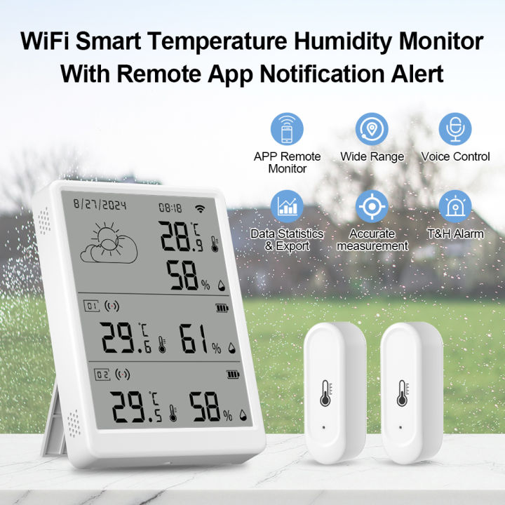 New%20Tuya%20WiFi%20Weather%20Station%20Thermohygrometer%20Gateway&2/4/6/8/10%20pcs%20Outdoor%20IP65%20Waterproof%20433mhz%20Temperature&Humidity%20Sensor%20-%20Image%202