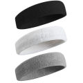 3pcs Sweatproof Sports Headbands for Men and Women - Moisture-wicking Sweatband for Tennis, Basketball, Running, Gym, Workout.