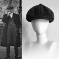 Retro Newsboy Caps Men Octagonal Hats British Painters Hats Autumn Winter Berets Herringbone Flat Caps Hip Hop Berets gorras. 