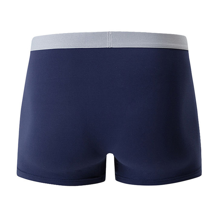 Men%20Solid%20Color%20Boxer%20Briefs%20Trendy%20Elastic%20Waistband%20Underwear%20Casual%20Mid%20Waist%20Trunks%20Stretchy%20Smooth%20Slim%20Fit%20Shorts%20-%20Image%203