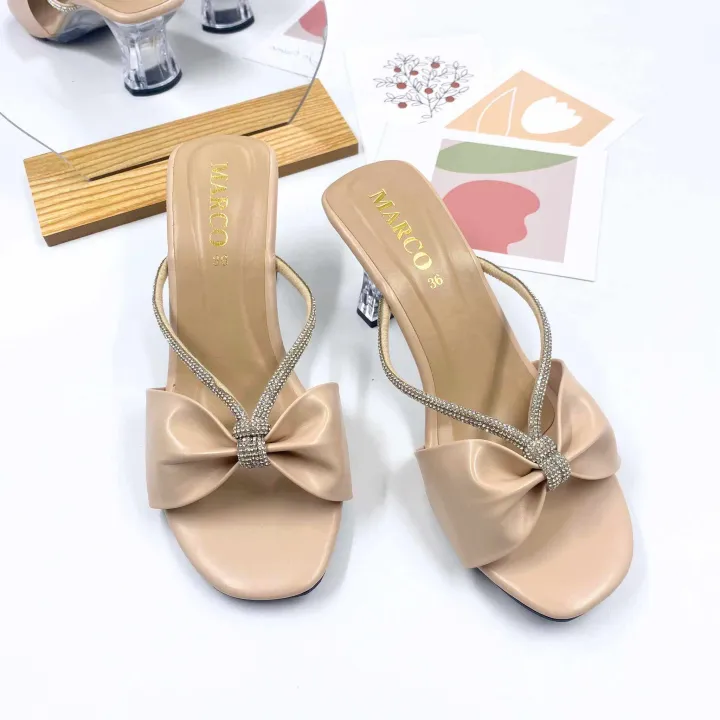 Marco%20brand%20flat%20shoes%20B1031%20high%202%20inches%20bow%20Diamond%20-%20Image%202