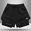 Quick-drying Summer Sports Shorts Men's and Women's Quick-drying Ice Silk Thin Yoga Fitness Training Three-point Pants.