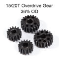 Hardened Steel Portal Overdrive Gear Set 15/20T 14/21T 12/23T for Axial 1/10 Capra SCX10 III AR45 Portal Axle.
