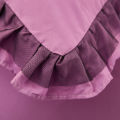 Korean Princess Style Pillowcase with Large Lace Ruffle Girls Home Bedroom Decorative Soft Washed Cotton Pillow Cover 48x74cm.