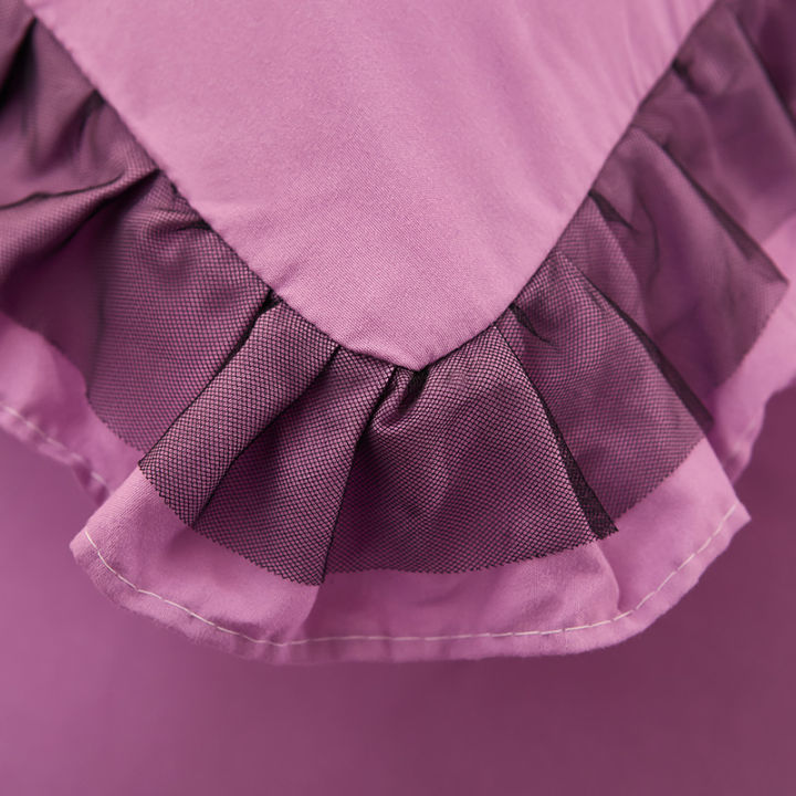 Korean%20Princess%20Style%20Pillowcase%20with%20Large%20Lace%20Ruffle%20Girls%20Home%20Bedroom%20Decorative%20Soft%20Washed%20Cotton%20Pillow%20Cover%2048x74cm%20-%20Image%204