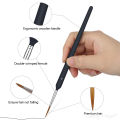 11/22Pcs Black Detail Paint Brushes, Fine Tip Pain Brush Set, Miniature Model Painting Brush for Acrylic, Oil, Scale Model. 