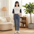 Jersey Short Sleeve Casual T-Shirt Top for Women Trendy Fashion Everyday Wear Assorted Color. 