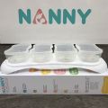 N280 4 oz 4 PCs baby food storage box nanny nny. 