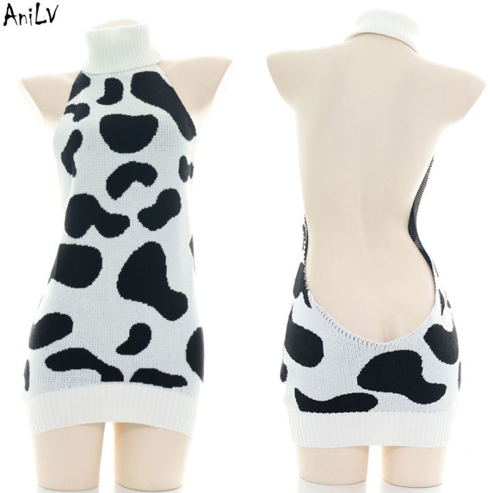 AniLV%20Anime%20Cartoon%20Cow%20Series%20Bodysuit%20Underwear%20Maid%20Unifrom%20Costume%20Kawaii%20Girl%20Bikini%20Swimsuit%20Set%20Outfit%20Cosplay%20-%20Image%207
