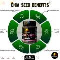 Organic Chia Seeds For Weight Loss 110gm / Fresh Chia Seeds Rich In Vitamins Omega & Calcium For Health_And_Beauty Brand Spices pk. 