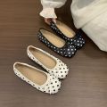 Spring and Autumn Elegant Square Butterfly Low Heel Mom Shoes Fashionable Best Selling New Comfortable Women's Shoes.