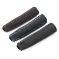 Hand Brake Set Universal Car Handbrake Sleeve Leather Cover Anti-Skid Auto Parking Brake. 