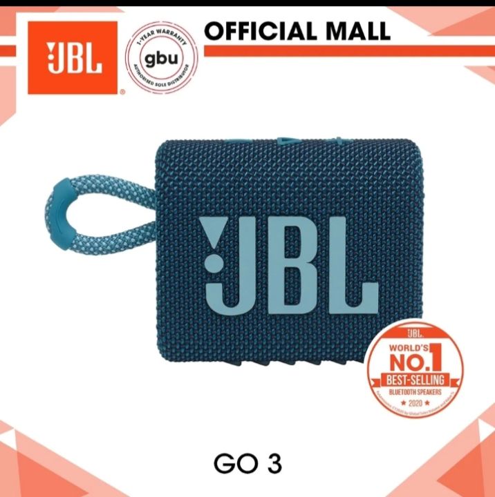 JBL Go 3 Portable Bluetooth Speaker Box IP67 Waterproof Mini Wireless Speaker Stereo Sound Subwoofer Music Center