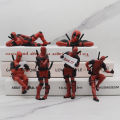6 Desk Decoration Deadpool Car Home Office Marvel 8cm X-MAN Funny Cute Figure Model Toys. 