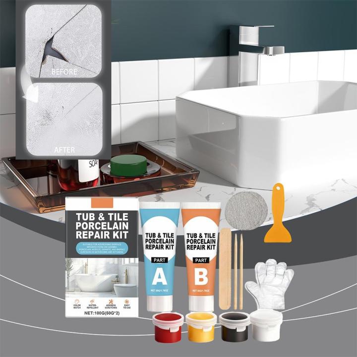 Tile Repair Agent Kit Paste Tile Ceramic Porcelain Repair Marble Floor ...