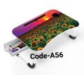 Printed Foldable Laptop Table with drawer Code-A56. 