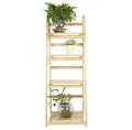 4 TIER WOODEN RACK WOODEN LADDER FOLDING BOOK SHELF STAND PLANT FLOWER DISPLAY SHELVING RACK | MULTI PURPOSE RACK | HOME STORAGE HANDMADE LADDER SHELF. 