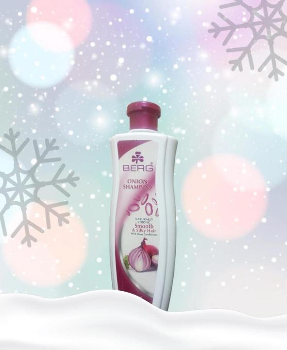 Berg shampoo onion naturally stong  smooth & silky hair 1000ml