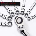 Adjustable Ratchet Wrench 8mm-10mm Repair Quick Wrench Bike Cars Mechanical Workshopl Hand Tool Box Keys Kit Socket. 