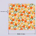 12Pcs/Set Fruit Series Printed Cotton Twill Fabric Patchwork,Square Shape Cloth Bundle For DIY Handmade Sewing&Quilting Material.