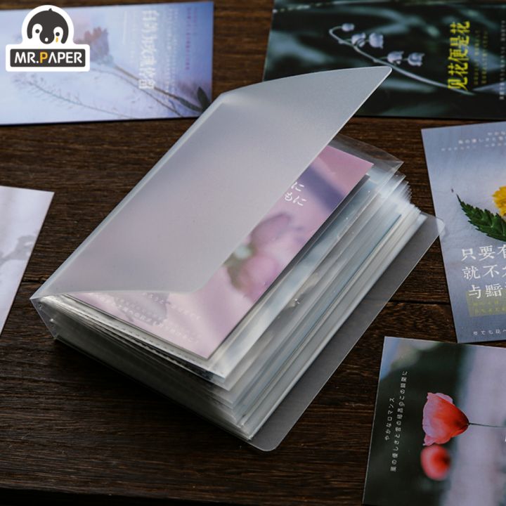 Mr. Paper Single Style A6 40 pages/book Transparent Fresh Folders ...